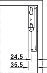 Bộ phụ kiện Free Space 1.8 E PTO (trắng) Hafele 372.27.708