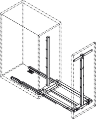 Bộ Rổ Kéo Dipensa Junior III 400mm Hafele 545.11.573