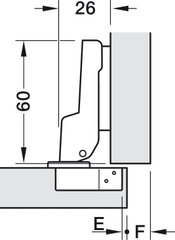 Bản Lề Trùm Nửa Metalla A 110º Hafele 311.88.531