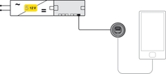 Cổng Sạc USB 12V Hafele 833.73.751