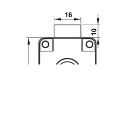 Bộ Khoá Tủ DIY Hafele 482.01.110