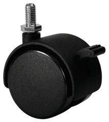 Caster W/ BRK 5/16-18 PL BLK 50mm Hafele 660.05.353