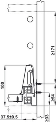 Ray hộp Alto giảm chấn Hafele 552.03.795 - Dài 550mm