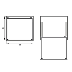 Rổ Đựng Chén Đĩa Cappella 600mm Hafele 549.08.003