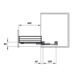 Rổ Đựng Chén Đĩa Cappella 600mm Hafele 549.08.003