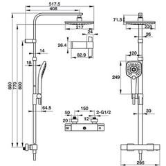 Thanh Sen Kết Hợp Intensity Hafele 495.60.102
