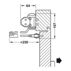 Thiết Bị Đóng Cửa Tự Động Hafele 931.84.659