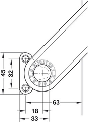 Tay nâng Free Flap H1.5 Hafele 372.39.610