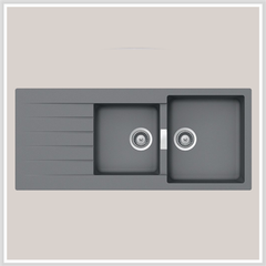 Chậu đá Hafele HS19-GED2S80 / Màu xám, Mã số: 570.35.570