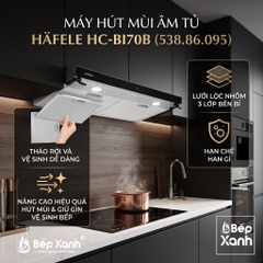 [CHÍNH HÃNG - FREESHIP HCM] Máy Hút Mùi Âm Tủ Hafele HC-BI70B (538.86.095) - Điều Khiển Cảm Ứng, Công Suất Mạnh Mẽ