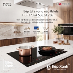 Bếp từ 2 vùng nấu Hafele HC-I3732A, mã số 536.61.736
