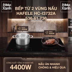 Bếp từ 2 vùng nấu Hafele HC-I3732A, mã số 536.61.736