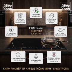 Bếp từ 2 vùng nấu Hafele HC-I3732A, mã số 536.61.736