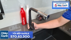 Vòi rửa chén Hafele HT20-GH1P259 / Màu đen / Đồng mạ màu đá, Mã số 570.82.300