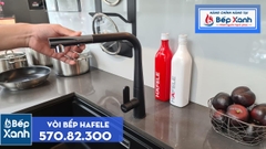 Vòi rửa chén Hafele HT20-GH1P259 / Màu đen / Đồng mạ màu đá, Mã số 570.82.300