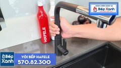 Vòi rửa chén Hafele HT20-GH1P259 / Màu đen / Đồng mạ màu đá, Mã số 570.82.300