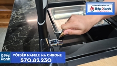 Vòi rửa chén Hafele HT20-CH1F187 / Đồng thau mạ Chrom, Mã số 570.82.230