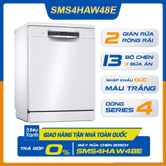 Máy Rửa Chén Độc Lập Series 4 Bosch SMS4HAW48E/ Nhập Khẩu Liên Bang Đức