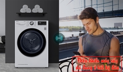 Máy sấy bơm nhiệt LG 9 Kg DVHP09W