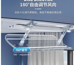Tấm chắn gió điều hoà âm trần loại trong suốt, đảo hướng gió