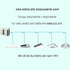 Điều Hòa Trung Tâm Daikin VRV A RXQ34AMYM 34HP 1 Chiều