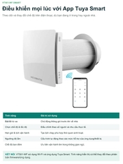 Máy Cấp Khí Tươi Thu Hồi Nhiệt Gắn Tường KCVents VT501-WF - Kết Nối Tuya Smart Wi-Fi