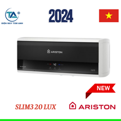 Bình nóng lạnh Ariston ngang 20l SLIM3 20 LUX Ag+ cảm ứng