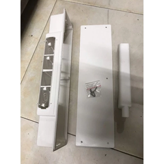 Đế âm tường đầu chờ ống đồng điều hòa máy lạnh nhựa ABS chống cháy, có nắp che & máng thoát nước