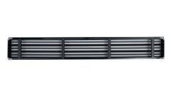 Cửa gió Slot khung viền 3 khe gió viền trắng đen, nhựa PVC màu trắng, 1 nan đen có thể điều chỉnh góc