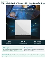Máy Cấp Khí Tươi Thu Hồi Nhiệt Gắn Tường KCVents VT501-WF - Kết Nối Tuya Smart Wi-Fi