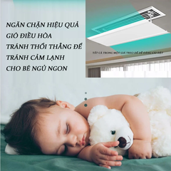 Tấm chắn gió điều hòa âm trần nối ống gió - Cửa gió