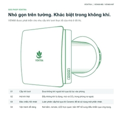 Máy cấp khí tươi hồi nhiệt gắn tường Ventra VEN68-MS