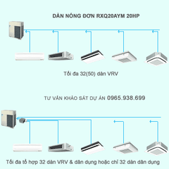 Điều hòa trung tâm Daikin VRV A RXQ20AYM 20HP
