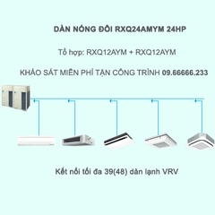 Điều Hòa Trung Tâm Daikin VRV A RXQ24AMYM 24HP 1 Chiều