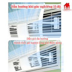 Tấm Chắn Gió Điều Hoà Máy Lạnh Âm Trần Nối Ống Gió Loại Khe Rộng, Tấm Chuyển Đổi Hướng Gió Lạnh 2026
