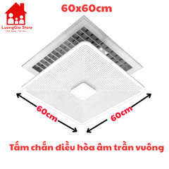 Tấm Chắn Gió Điều Hòa Cửa Vuông KT 600x600mm