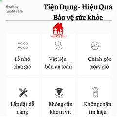 Tấm chắn gió điều hoà âm trần Cassette loại cánh bướm lỗ tròn