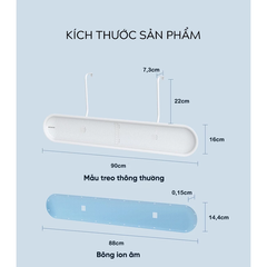 Tấm Chắn Gió Điều Hoà ECOCO Thế Hệ Mới, Chuyển Đổi Hướng Gió, Bảo Vệ Sức Khoẻ Gia Đình E25002