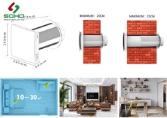 Máy Cấp Khí Tươi Gắn Tường Thu Hồi Nhiệt AIR WOOD VT-501