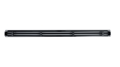 Cửa gió Slot khung viền 1 khe gió viền trắng đen, nhựa PVC màu trắng, 1 nan đen có thể điều chỉnh góc