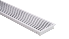 Cửa gió PLUS khung viền 15mm màu trắng, nan cong tuyến tính 3#