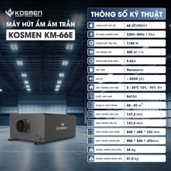 Máy hút ẩm âm trần Kosmen KM-66E