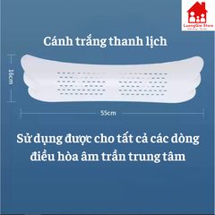 Tấm chắn gió điều hoà âm trần Cassette loại cánh bướm lỗ tròn