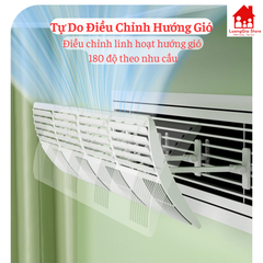 Tấm Chắn Gió Điều Hoà Máy Lạnh Âm Trần Nối Ống Gió Loại Khe Rộng, Tấm Chuyển Đổi Hướng Gió Lạnh 2026