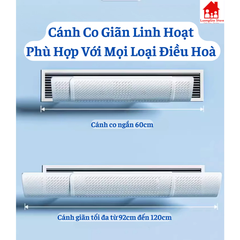 Tấm Chắn Gió Điều Hoà Âm Trần Dài Co Giãn 58cm - 120cm