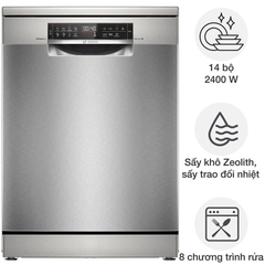 Máy rửa bát Bosch SMS6ZCI01P Series 6, 14 bộ có đèn, sấy Zeolith, nhập Đức