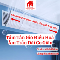 Tấm Chắn Gió Điều Hoà Âm Trần Dài Co Giãn 58cm - 120cm