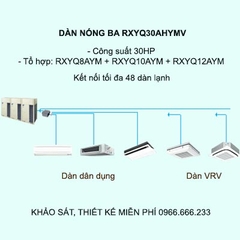 Điều hòa trung tâm Daikin VRV H RXYQ30AHYMV 30HP 2 chiều