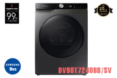 Máy sấy bơm nhiệt Samsung inverter 9 kg DV90T7240BB/SV