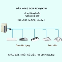 Điều Hòa Trung Tâm Daikin VRV H RXYQ6AYM 6HP 2 Chiều